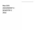 Mac1501 Assignment 3 semester 2 2022