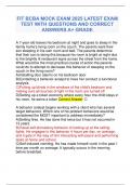 FIT BCBA MOCK EXAM 2025 LATEST EXAM  TEST WITH QUESTIONS AND CORRECT  ANSWERS A&plus; GRADE