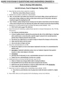 NURS 3100 EXAM 3 QUESTIONS AND ANSWERS| GRADED A