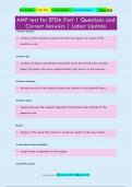 AMP test for EFDA Part 1 Questions and  Correct Answers &vert; Latest Update