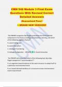 CMN 548 Module 3 Final Exam  Questions With Revised Correct  Detailed Answers   &vert;Guaranteed Pass>  > BRAND NEW VERSION&excl;&excl; 