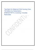 Exam &lpar;elaborations&rpar; maternal child care nursing