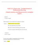 NUR&lowbar;2115&lowbar;Final&lowbar;Exam Latest&lowbar;2022 Fundamentals&lowbar;of&lowbar;Professional&lowbar;Nursing
