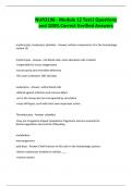 NUR3196 - Module 12 Test&vert; Questions and 100&percnt; Correct Verified Answers