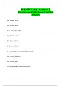 NUR3196&colon; Exam 1 Handouts &vert; Questions and 100&percnt; Correct Verified Answers