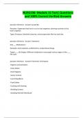 NUR3196- Module 15 Test&vert; Questions and 100&percnt; Correct Verified Answers