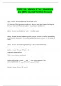 NUR3196 - Module 5 Test&vert; Questions and 100&percnt; Correct Verified Answers