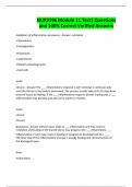 NUR3196 Module 11 Test&vert; Questions and 100&percnt; Correct Verified Answers