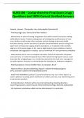 UR3196 - Comprehensive Final Exam Drugs&vert; Questions and 100&percnt; Correct Verified Answers