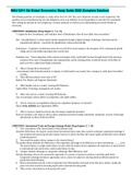 WGU C211 OA Global Economics Study Guide 2022 (Complete Solution)