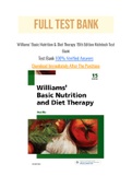 Williams’ Basic Nutrition & Diet Therapy 15th Edition Mclntosh Test Bank