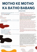 Motho ke Motho ka Batho Babang - Jeremy Cronin [Grade 12 Poetry Analysis]