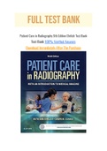 Patient Care in Radiography 9th Edition Ehrlich Test Bank