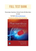 Pharmacology&colon; Connections to Nursing Practice 4th Edition Adams Test Bank