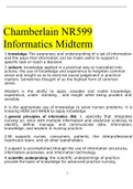 NR599 / NR-599 Midterm Exam (Latest 2021 /2022): Nursing Informatics for Advanced Practice - Chamberlain
