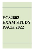 ECS2602 EXAM STUDY PACK 2022