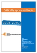 Module 5 Verpleegkundig leiderschap&comma; Critically appraised topic&period; Geschreven over antidecubituskussens&period; 