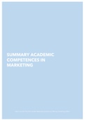 Summary Academic Competences in Marketing (ACCO)