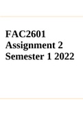 FAC2601 Assignment 2 Semester 1 2022