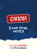 CIV3701 - Exam NOtes (summary)