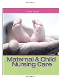 Maternal and Child Nursing Care 4th Edition London Test Bank.ISBN-13: 9780133046007  |Complete Test Bank | ALL CHAPTERS.