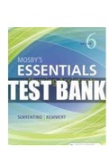 Mosby's Essentials for Nursing Assistants 6th Edition Sorrentino Test Bank ISBN-13: 9780323569682  |Complete Test Bank | ALL CHAPTERS.