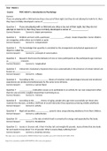 Test - Week 4 PSYC-1001Y-1&comma; Introduction to Psychology