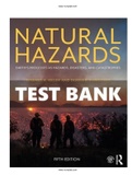 Natural Hazards: Earth’s Processes as Hazards, Disasters, and Catastrophes 5th Edition Test bank  ISBN-13: 9781138057227   |Complete Test Bank|ALL CHAPTERS.
