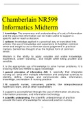 NR599 &sol; NR-599 Midterm Exam &lpar;Latest 2021 &sol;2022&rpar;&colon; Nursing Informatics for Advanced Practice - Chamberlain