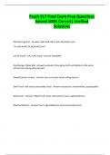 Psych 217 Final Exam Prep Questions Solved 100&percnt; Correct&vert; Verified Solutions
