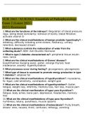 NUR 2063 &sol; NUR2063&colon; Essentials of Pathophysiology Exam 2 &lpar;Latest 2021 &sol; 2022&rpar; Rasmussen
