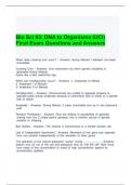 Bio Sci 93 DNA to Organisms &lpar;UCI&rpar; Final Exam Questions and Answers 2024-2025