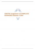IOP3705 Assignment 4 &lpar;COMPLETE ANSWERS&rpar; Semester 2 2024