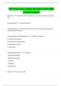 CPE Final Exam &vert;Latest Questions with 100&percnt;  Correct Answers 