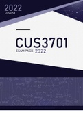 CUS3701 EXAM PACK 2022