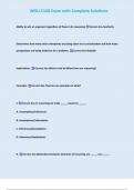 WGU C168 Exam with Complete Solutions