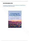Solution Manual - Counseling the Culturally Diverse&colon; Theory and Practice 9th Edition by Derald Wing Sue&comma; All Chapters&period;
