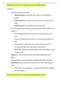 BIOLOGY 2312 Test 4 Review Latest Update 2022