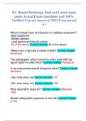 BU Dental Radiology final test Latest study guide Actual Exam Questions and 100&percnt; Verified Correct Answers&vert; 2025 Guaranteed A&plus;