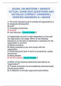 BU288- OB MIDTERM 1 NEWEST ACTUAL EXAM 2025 QUESTIONS AND DETAILED CORRECT ANSWERS &vert; VERIFIED ANSWERS A&plus; GRADE