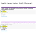  Sophia Human Biology Unit 3 Milestone 3