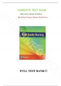 Test Bank - High-Acuity Nursing 7th Edition by Kathleen Wagner&comma; All Chapters&vert;Complete Guide A&plus; 
