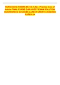 NURS-6531D-1&sol;NURS-6531N-1-Adv&period; Practice Care of Adults FINAL EXAMS Q&AS BEST EXAM SOLUTION GUARANTEED SUCCESS LATEST UPDATE 2022&sol;2023 RATED A&plus;