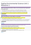Sophia Environmental Science Unit 1 Milestone 1 