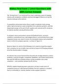 Globus  Exam bundle questions and 100&percnt; verified Answers&period;