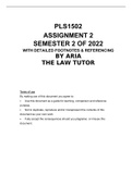 PLS1502 ASSIGNMENT 2 SEMESTER 2 2022 (ALL ANSWERS & SOLUTIONS)