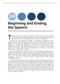 Lucas11e_TB_Chapter10|Beginning and Ending the Speech
