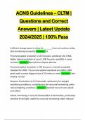 ACNS Guidelines &ndash; CLTM &vert; Questions and Correct Answers &vert; Latest Update 2024&sol;2025 &vert; 100&percnt; Pass