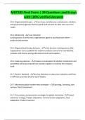 MGT103 Final Exam &vert; 39 Questions and Essays  with 100&percnt; verified Answers 
