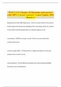 WGU C211 Chapter 10 Questions and answers with 100&percnt; Correct Answers &vert; Latest Update 2024 &vert; Rated A&plus;